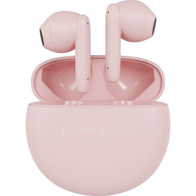 Happy Plugs Joy Lite helt trådløse in-ear høretelefoner (pink)