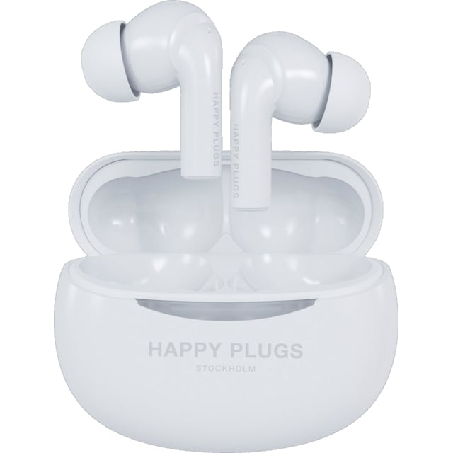 Happy Plugs Joy Pro helt trådløse in-ear høretelefoner (hvid)