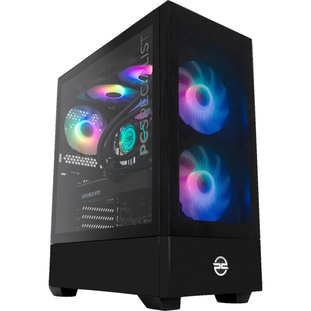 PCSpecialist Prime 600 R7-7X3D/16/1.024/4070Ti stationær gaming computer