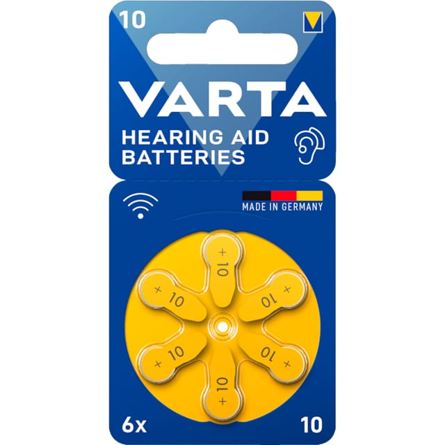 Varta 10 høreapparatsbatterier 7042214 (6-pk)