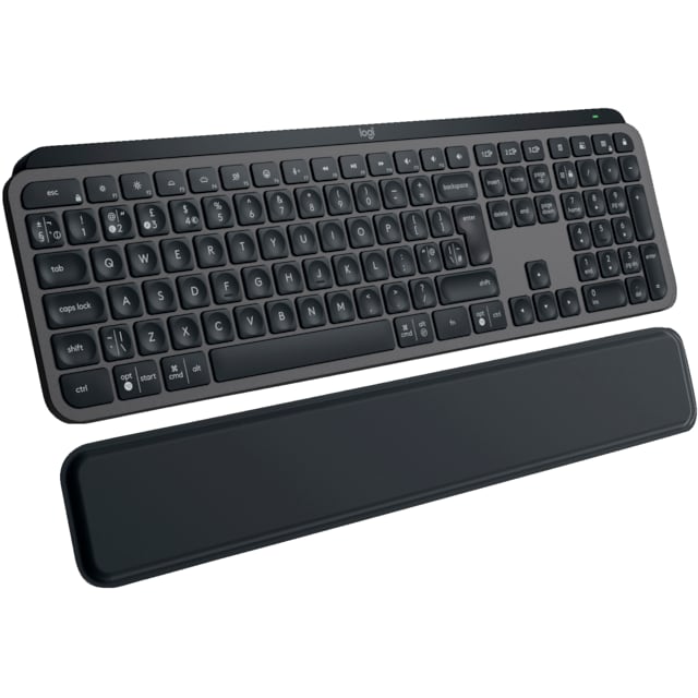 Logitech MX Keys S trådløst tastatur med håndledsstøtte (graphite)