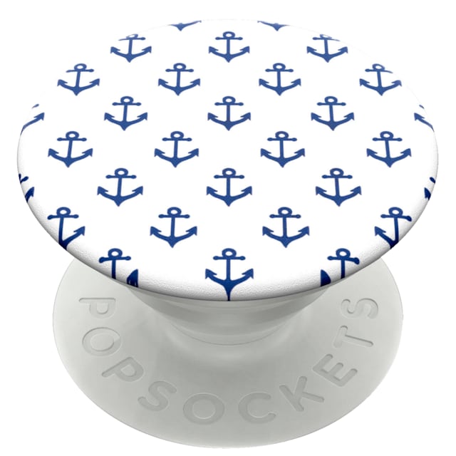 Popsockets greb til mobilenhed (anchors away white)