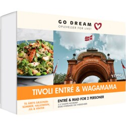 Go Dream Tivoli entré og middag på Wagamama for 2
