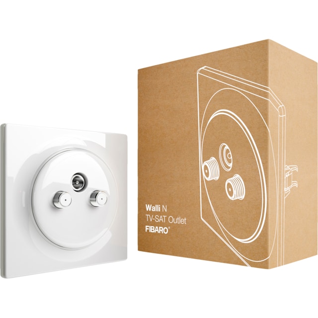 Fibaro Walli N TV-SAT-outlet 3300972