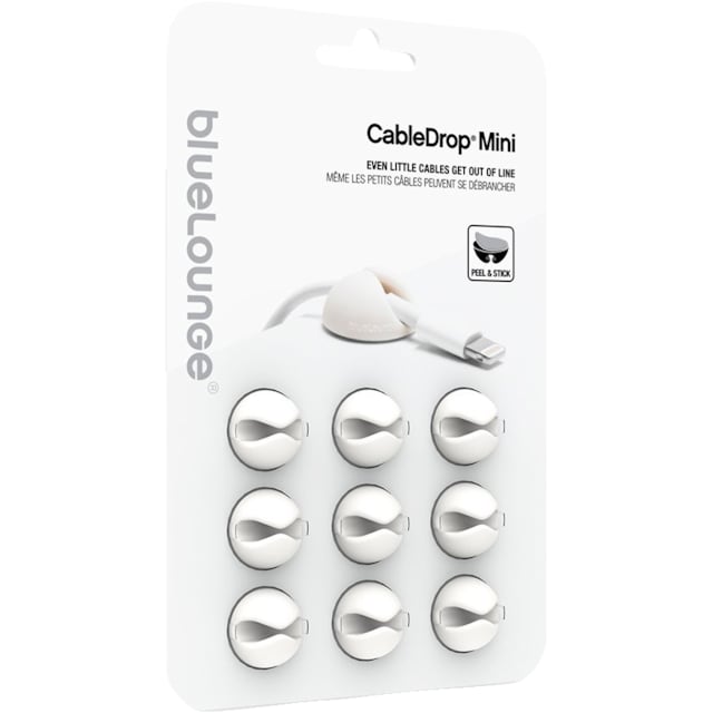 BlueLounge CableDrop mini kabelholdere CDM-WH (hvid)