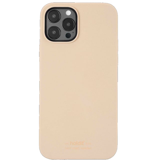 Holdit Silicone case til iPhone 12/12 Pro (beige)