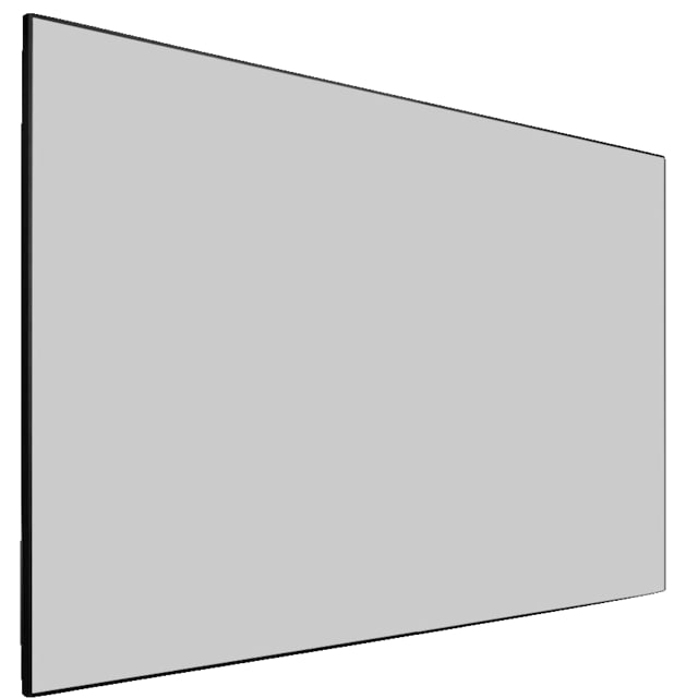 Grandview Edge 120” skærm med fast ramme (grå)