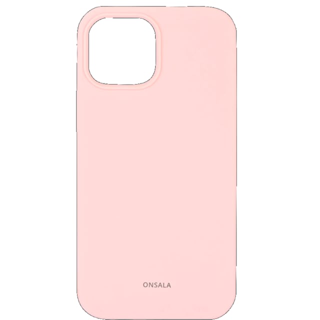 Onsala iPhone 13 mini-silikonecover (chalk pink)