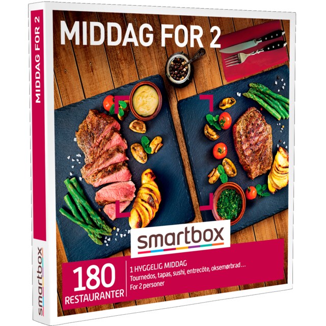 Smartbox gavekort - Middag for 2