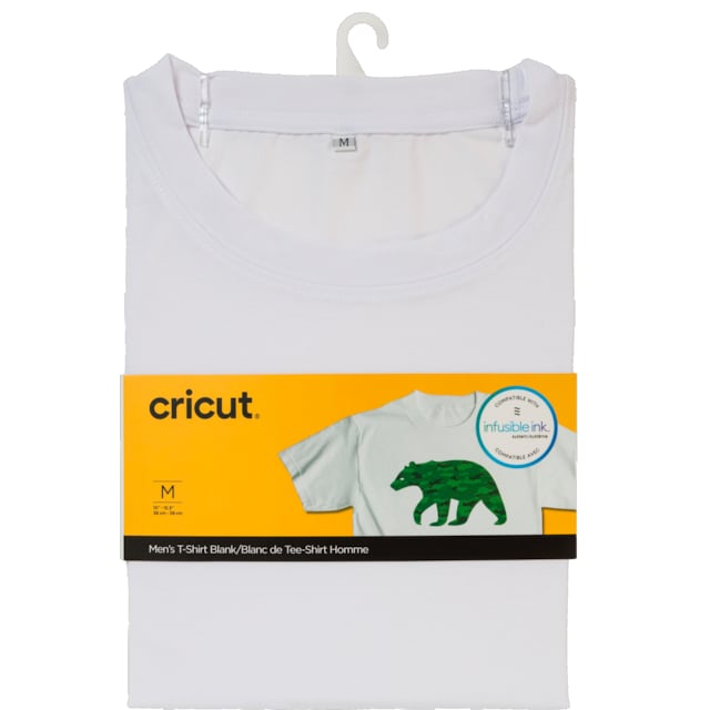 Cricut infusible ink Men’s hvid t-shirt (M)