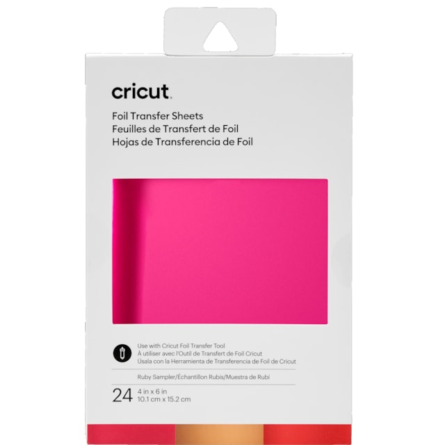 Cricut Transfer Foil Sheets Sampler 10x15 cm (ruby)
