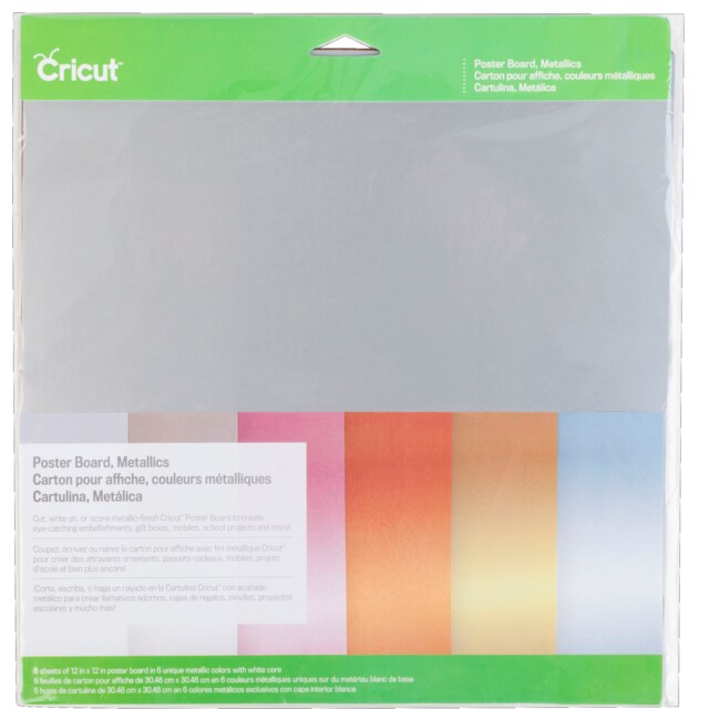 Cricut Poster Board ark 6-pak (metallic)