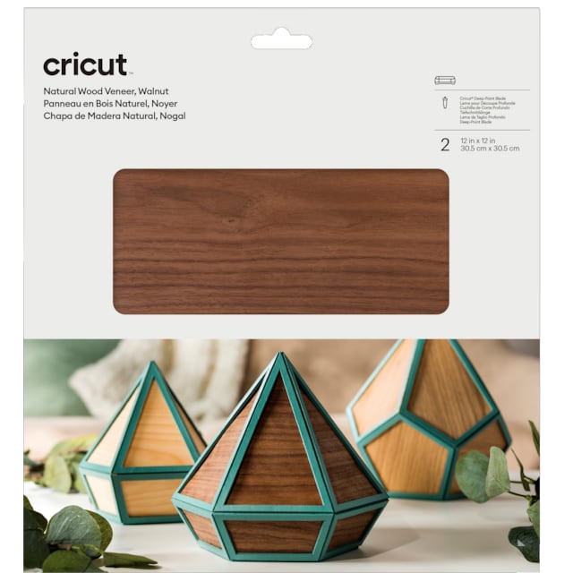 Cricut træplader 30 x 30 cm (walnut)