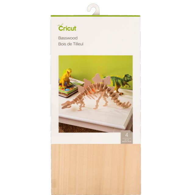 Cricut Basswood træplade 15 x 30 cm (4-pak)