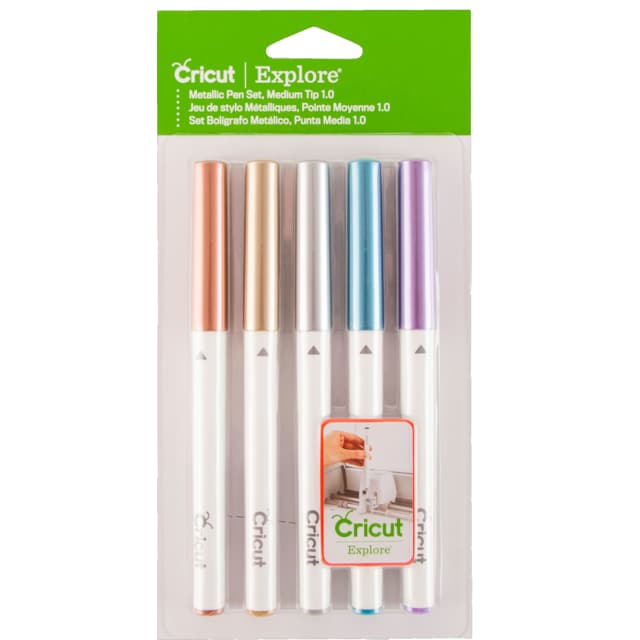 Cricut Explore/Maker Medium Point Pen Set 5-pack (metallic)