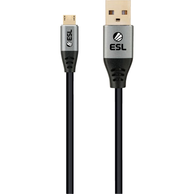 ESL USB-A til Micro-USB PS4 opladningskabel 2m