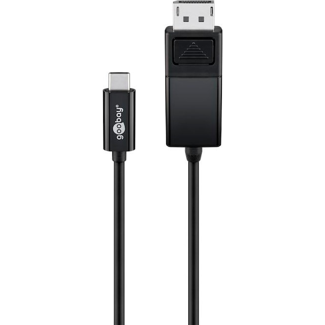 Goobay USB-C™- DisplayPort™-adapterkabel 4K 60 Hz, 1,20m, sort