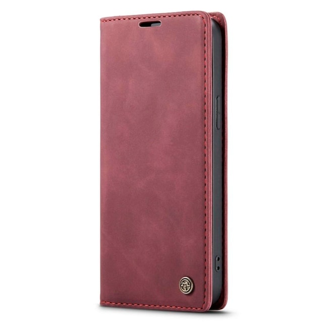 CASEME Retro tegnebog taske til iPhone 14 Pro - rød