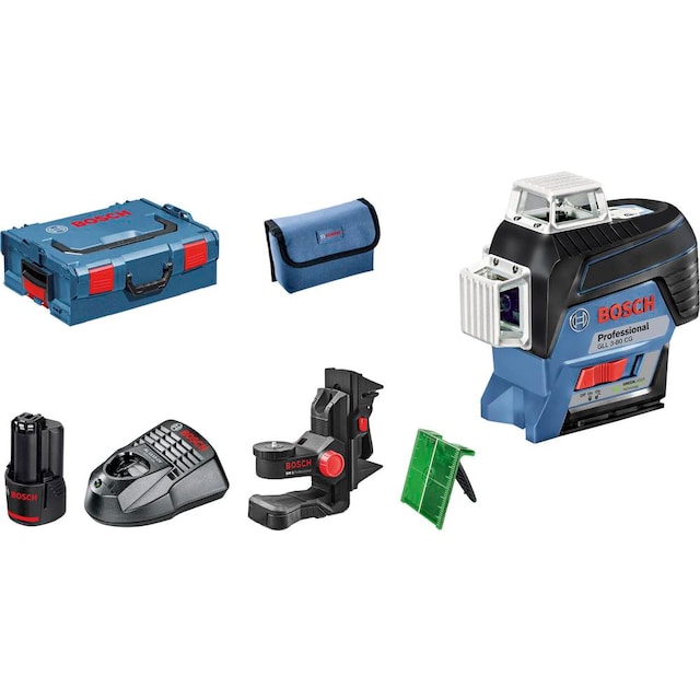 Bosch Professional GLL 3-80 CG Linjelaser Selvnivellerende Rækkevidde (max.): 30 m