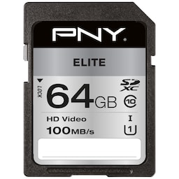 PNY Elite SDXC hukommelseskort 64 GB