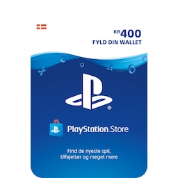 Playstation Live Network Card (PSN) - PS4, PS3, PSP, PS Vita - 400 kr