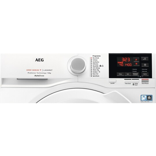 AEG vaskemaskine L6FQW842G (hvid) | Elgiganten