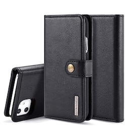 DG.MING til iPhone 11 stilfuld tegnebog taske - sort