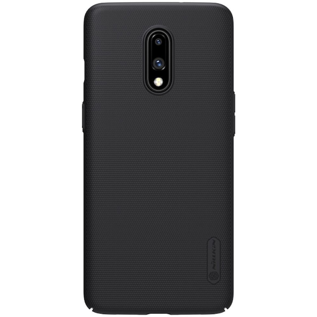 NILLKIN Super Frosted Shield Hard Plastic Taske til OnePlus 7 - Sort