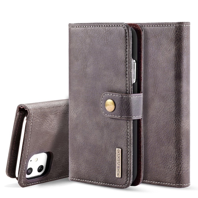 DG.MING til iPhone 11 stilfuld tegnebog taske - kaffe