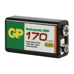 Genopladeligt Nimh Batteri E-Block 9.6 V Industrial 170 mAh 1-Plasticpose