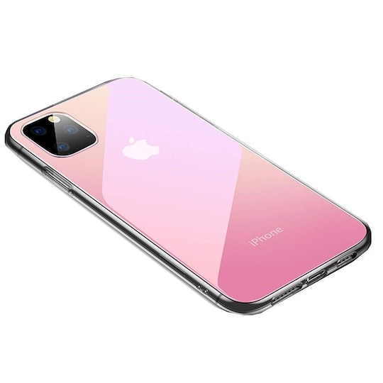 Cover til iPhone 11 Pro Max - gennemsigtig / lyserød | Elgiganten