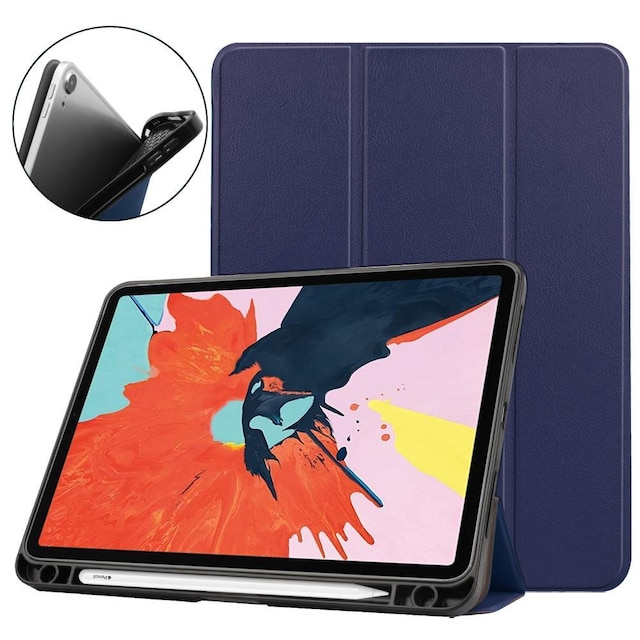 Apple iPad Air (2020) (2022) Trifoldet stativ-tabletetui - Mørkeblå