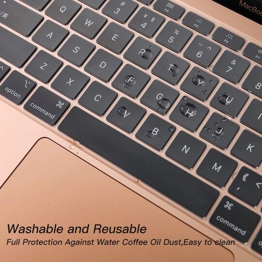 Tangentbordsskydd för MacBook Air 13"" silikon Transparent | Elgiganten