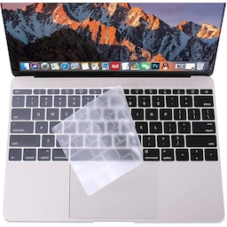 Tastaturcover til MacBook Pro 13""/ Retina 12"" silikone Gennemsigtig