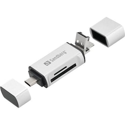 Sandberg kortlæser USB-C + USB + MicroUSB