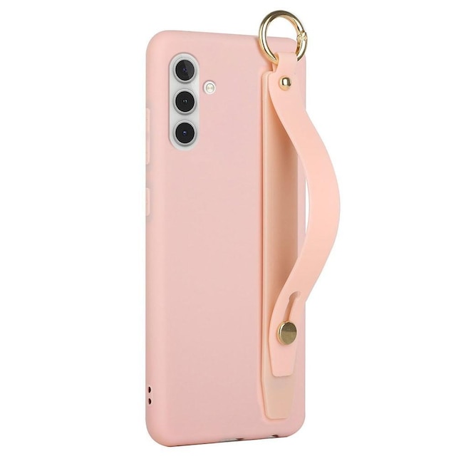 SKALO Samsung A04s 4G Håndrem TPU-cover - Pink