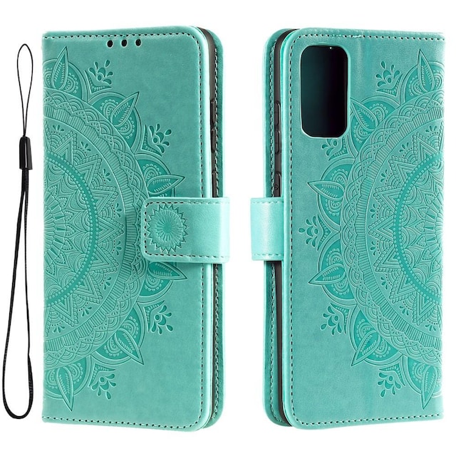 SKALO Samsung A33 5G Mandala Flip Cover - Turkis