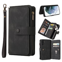 SKALO Samsung A04s 4G Big Wallet 17-RUM Pungetui - Sort