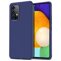 SKALO Samsung A53 5G Twill TPU-cover - Blå