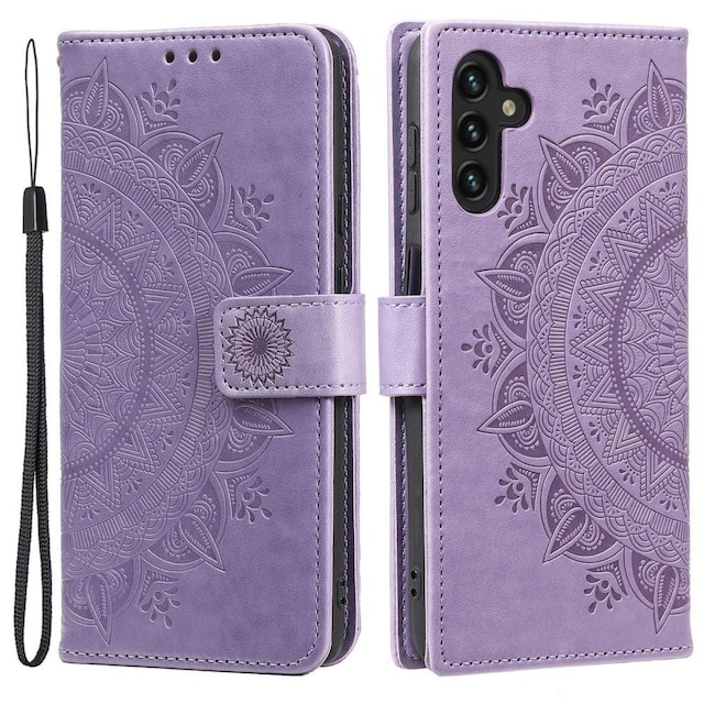 SKALO Samsung A13 5G Mandala Flip Cover - Lilla