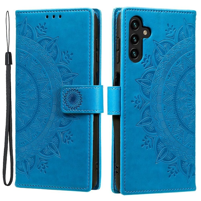 SKALO Samsung A04s 4G Mandala Flip Cover - Blå