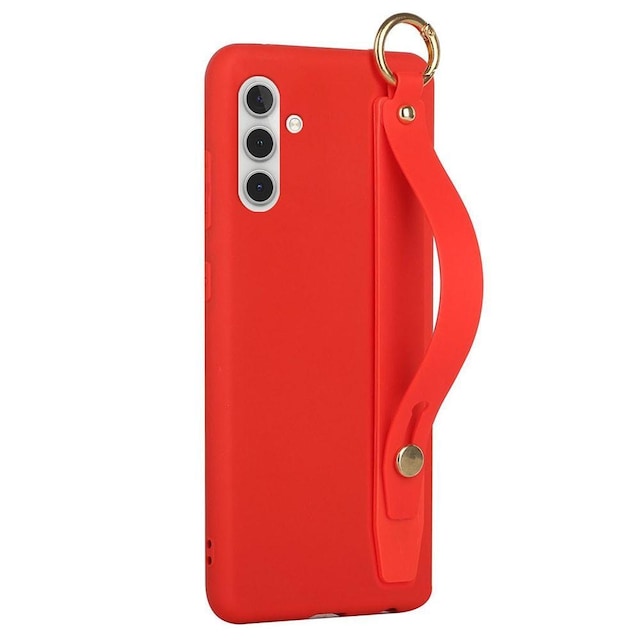 SKALO Samsung A13 5G Håndrem TPU-cover - Rød