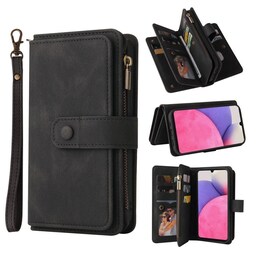 SKALO Samsung A53 5G Big Wallet 17-RUM Pungetui - Sort