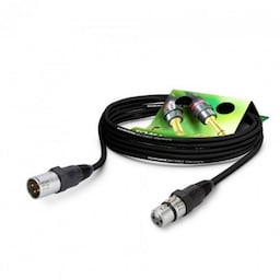 Sommer Cable GA1B-0100-SW-SW XLR Tilslutningskabel [1x XLR-bøsning 3-polet - 1x XLR-stik 3-polet] 1.00 m Sort