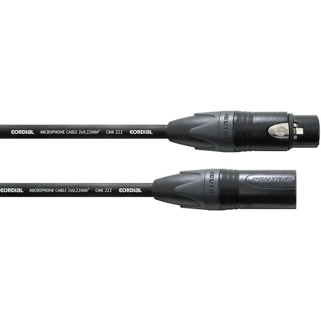 CORDIAL CPM 5 FM MIC CABLE 5MBLACK.