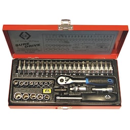 C.K. T4655 C.K Sure Drive 39 Piece Socket Set 1/4 Drive