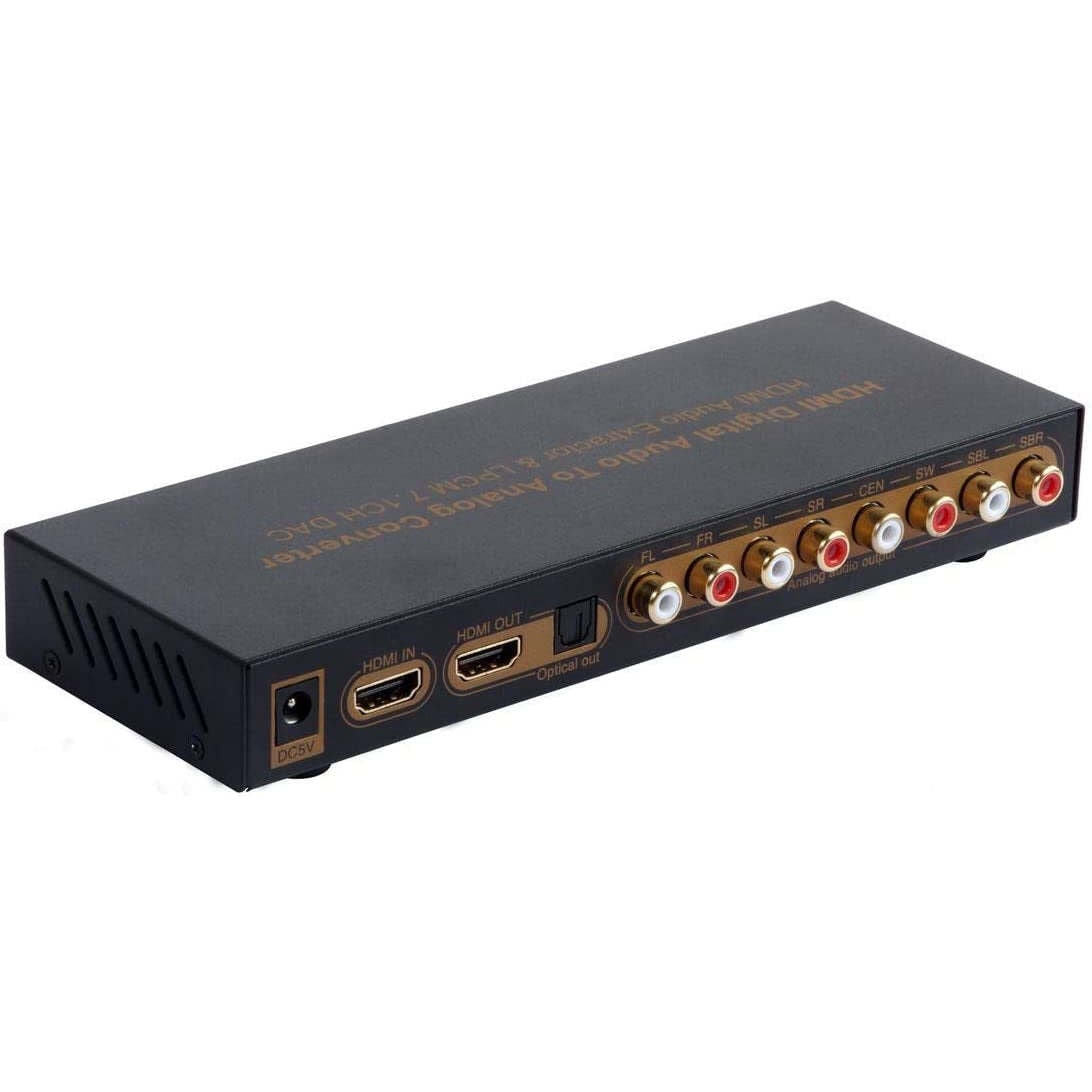 NÖRDIC HDMI 4K Extractor audio konverter DAC HDMI til 2CH, 5.1-kanals og 7.1CH og digital SPDIF | Elgiganten
