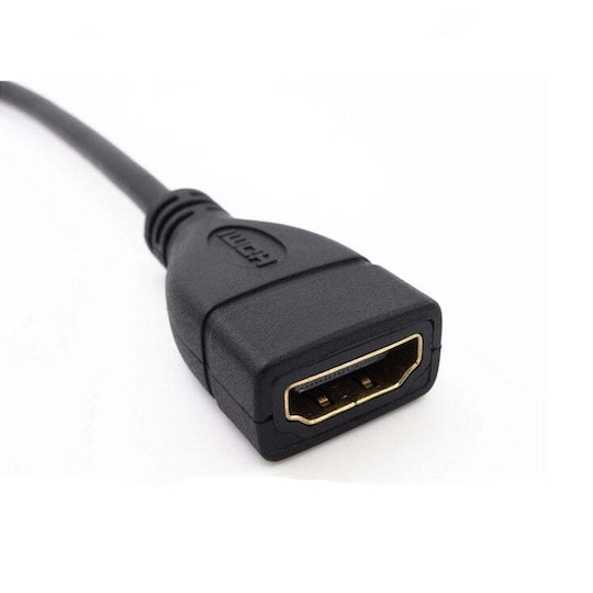 forbruger Det er billigt support NÖRDIC HDMI forlængerledning 1m mandlige og kvindelige sort 4K 30Hz 10.2  Gbps HDMI 1.4 HDMI High Speed ​​med Ethernet | Elgiganten