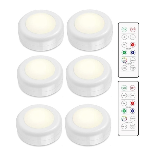 LED Spotlights Paket – 6 Stilfulla Ljus med 2 Praktiska Fjärrkontroller |  Elgiganten