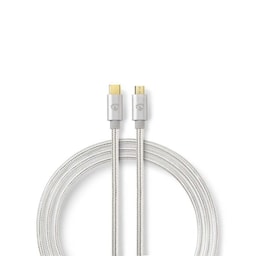 USB 2.0-kabel | Type-C-hanstik - mikro B-hanstik | 2,0 m | Aluminium